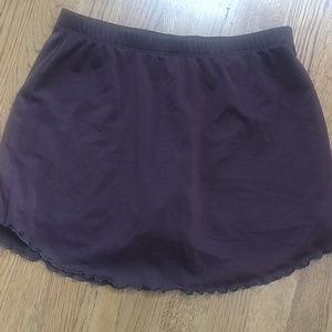 Brown tennis skirt